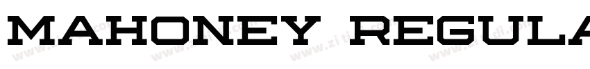 Mahoney Regular字体转换